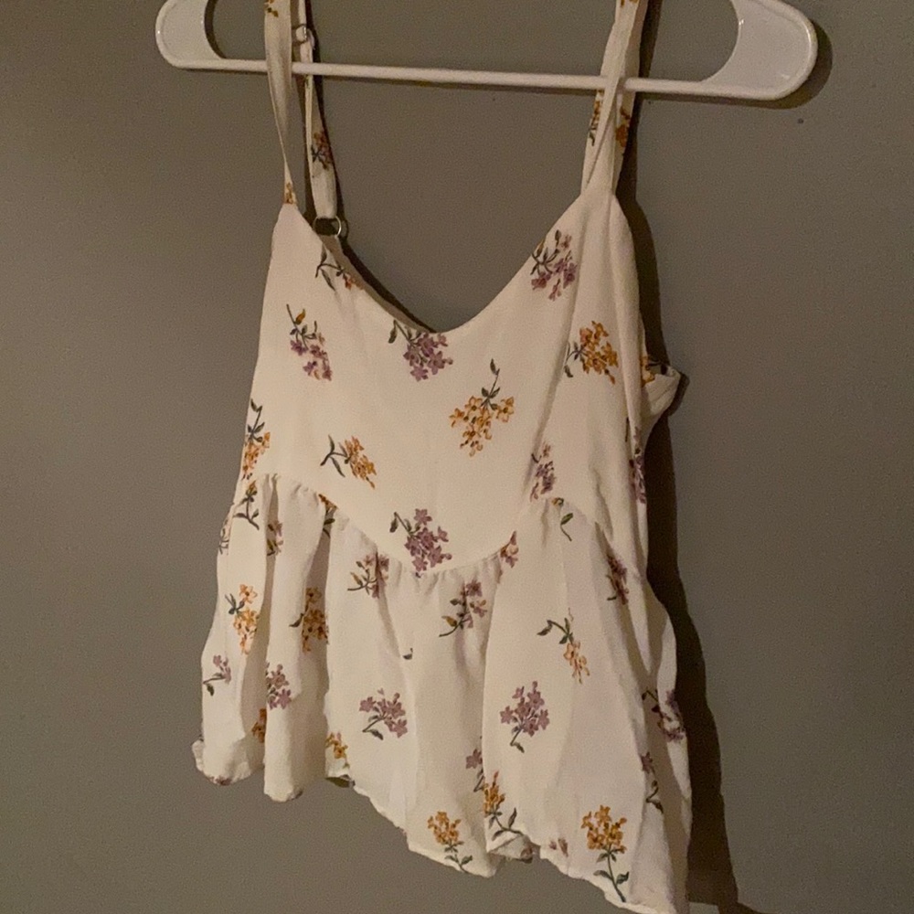 Hollister floral tank top. Size medium